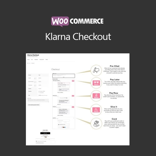 Klarna Checkout comes with everything you need to create the smoothest shopping experience for your customers