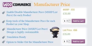 Boost your WooCommerce store's sales with the Manufacturer Price extension! Display MSRP to entice buyers