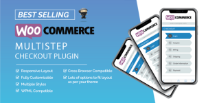 Convert your complex checkout process to a simple step-wise checkout process which retains the customer and increase the sales conversion up to 40%. The plugin is fully responsive and is compatible with WPML. The plugin comes with many customization options and has various verification steps.