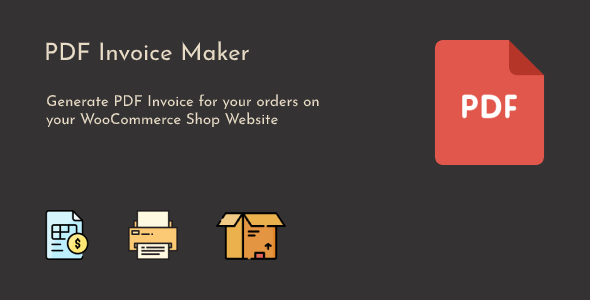 WooCommerce PDF Invoice Maker is a flexible WooCommerce Plugin make you can generate PDF Invoice for your orders on your WooCommerce Shop Website. This plugin comes with built in options that you can use to generate different style of PDF Invoice as you needed.