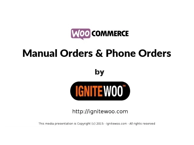 Need to way to more easily create phone orders