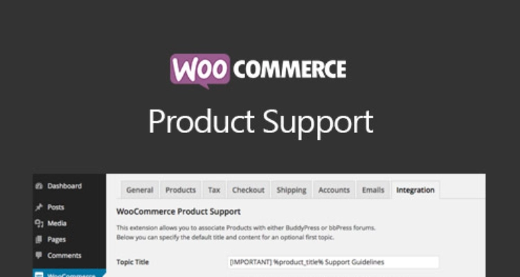 This extension gives you the ability to provide easy and painless product support via BuddyPress or bbPress. When you create or edit a product you’re given the option to associate the product with a discussion group (in BuddyPress) or forum (in bbPress). This extension can automatically create a new group…