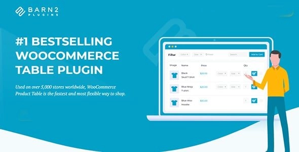 Transform your WooCommerce store with the WooCommerce Product Table! This powerful plugin displays products in a customizable