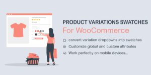 WooCommerce Product Variations Swatches Looking to enhance your WooCommerce store? The WooCommerce Product Variations Swatches plugin is a game-changer for transforming the default variation dropdowns into amazing swatches. This plugin helps you display product variations in a more user-friendly and visually appealing manner