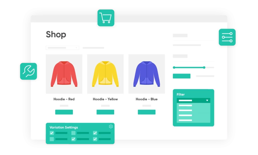 With the help of WooCommerce Show Single Variations plugin you can easily show product variations on your shop page