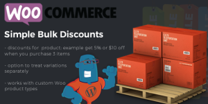 WooCommerce Simple Bulk Discounts is an extension for WooCommerce. This extension allows you to give your buyer discounts when purchasing items - for example