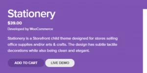 A Storefront child theme for webshops selling school and office supplies. As a Storefront child theme