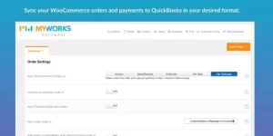 Sync orders to QuickBooks as a sales receipt