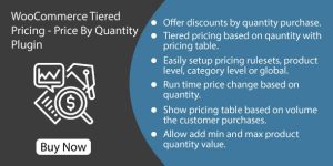 Drive sales through dynamic pricing with the WooCommerce Tiered Pricing - Price By Quantity Plugin! Available via Bevaultx. Subscribe and save now!