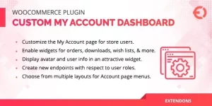 Transform your WooCommerce store's user experience with the Custom My Account Page. Create a personalized