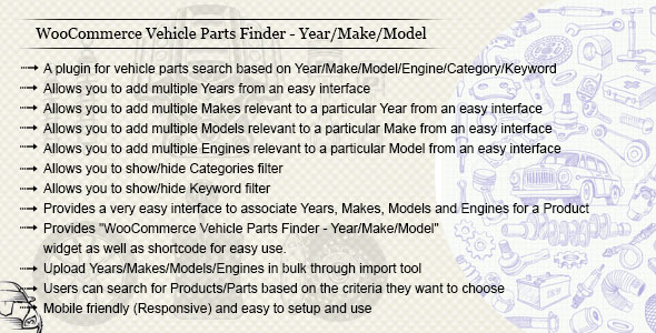 WooCommerce Vehicle Parts Finder – Make/Model/Year/Engine/Category/Keyword” is one of the best plugin for find Vehicles or Vehicle Parts on the website based on Make/Model/Year/Engine/Category/Keyword. The plugin provides very easy interface to use for Admin. Admin can add filter widget anywhere on the website using either widget section or shortcode. HIGHLIGHTS…