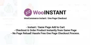 Transform your checkout experience with WooInstant! Convert multi-step processes to a seamless one-page checkout. Customers simply "Add to Cart