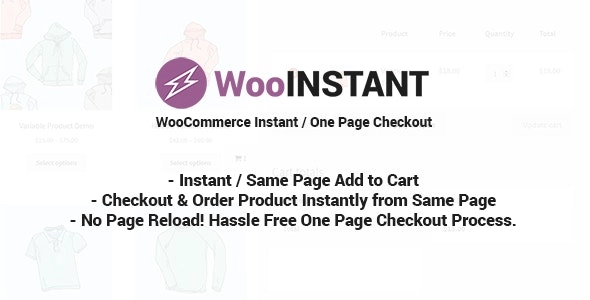 Transform your checkout experience with WooInstant! Convert multi-step processes to a seamless one-page checkout. Customers simply "Add to Cart