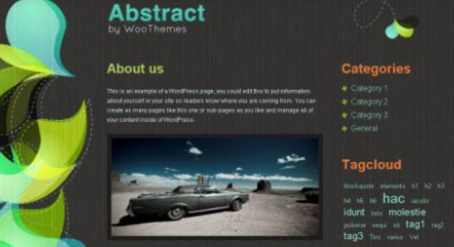 Discover the WooThemes Abstract Premium Theme