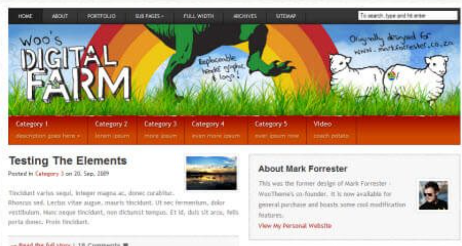 Discover the WooThemes Digitalfarm Premium Theme