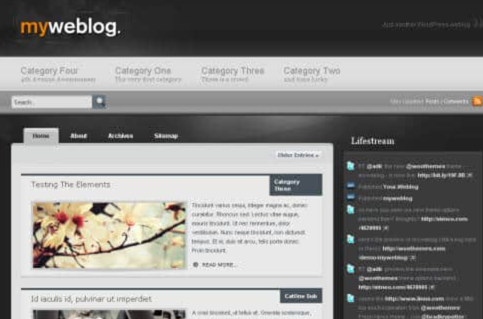 Discover WooThemes Myweblog Premium Theme