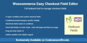 Transform your WooCommerce checkout with the Easy Checkout Field Editor! Effortlessly add