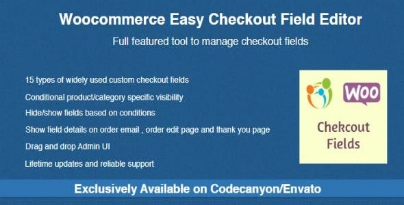 Transform your WooCommerce checkout with the Easy Checkout Field Editor! Effortlessly add