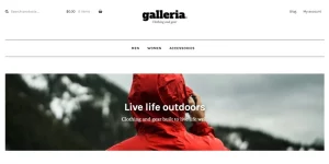 Galleria has a minimalist design that highlights your product images to grab a visitor’s attention