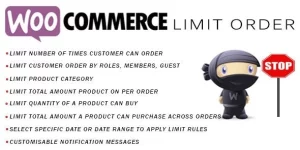 Unlock the power of WooCommerce Limit Order! Control order quantities by customer