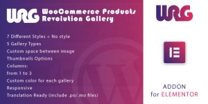 Enhance your WooCommerce store with stunning galleries using the WooCommerce Products Revolution Gallery for Elementor WordPress Plugin. Boost visual appeal!