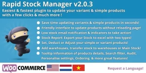 Easily manage stock across multiple warehouses with WooCommerce Rapid Stock Manager. Enjoy real-time updates