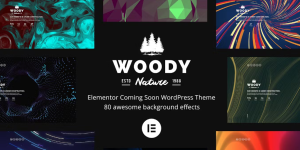 Introducing Woody - Elementor Coming Soon WordPress Theme! Create stunning pre-launch pages with ease using its customizable templates