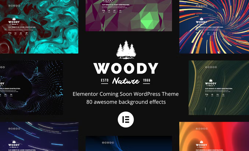 Introducing Woody - Elementor Coming Soon WordPress Theme! Create stunning pre-launch pages with ease using its customizable templates