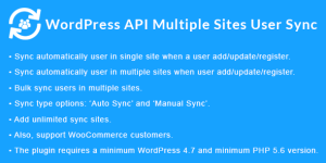 WordPress API Multiple Sites User Sync - Ultimate User Management Solution Hello there