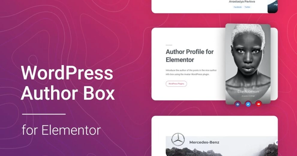 Enhance your posts with the Simple Author Box for Elementor! This responsive feature showcases author name