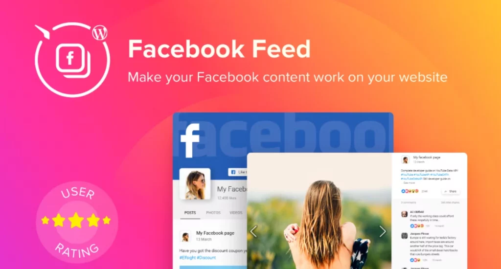 Facebook Feed is a handy and easy tool which enables you to integrate Facebook content into your WordPress website seamlessly and effectively. It’s one of the most simple and intuitive ways to show posts