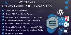 WordPress Gravity Forms PDF