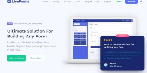 LiveForms is the best WordPress form builder plugin to help you to get done more in less time.