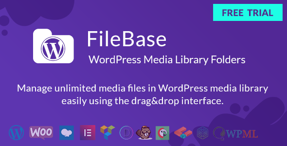 Organize your WordPress media effortlessly with FileBase - WordPress Media Library Folders. Create folders