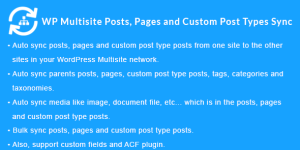 WordPress Multisite User Sync/Unsync plugin can sync/unsync users from one site (blog) to the other sites (blogs) in your WordPress Multisite Network. Types of WordPress Multisite Network Multi-domains. For example: example.site1