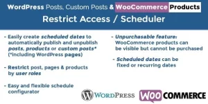 Unlock advanced control over your WooCommerce store with the "WordPress Posts  WooCommerce Restrict Access