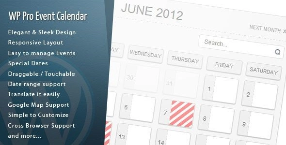 Elevate your website with the WordPress Pro Event Calendar! This sleek