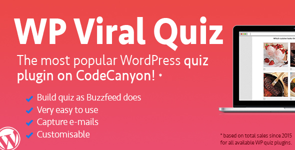 Create BuzzFeed like quizzes on your WordPress website or blog. OnionBuzz plugin lets you add beautifully designed and responsive viral content using shortcodes or custom post types. It’s ​easy to use and works with any WordPress theme.