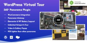 WordPress Virtual Tours Plugin is a premium WordPress plugin that gives you the ability to create beautiful 360 Panorama and Virtual Tours easily. No need for programming knowledge.