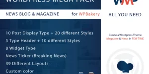 Welcome to Wordpress Mega Pack for WPBakery – News