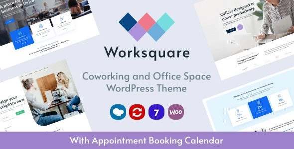 Ultra responsive WordPress theme for co-working