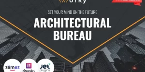 Worky WordPress theme perfectly fits an architectural bureau