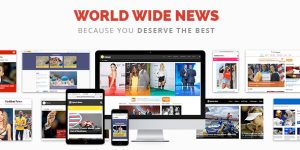 Elevate your WordPress site with the World Wide News - Magazine Theme! SEO optimized