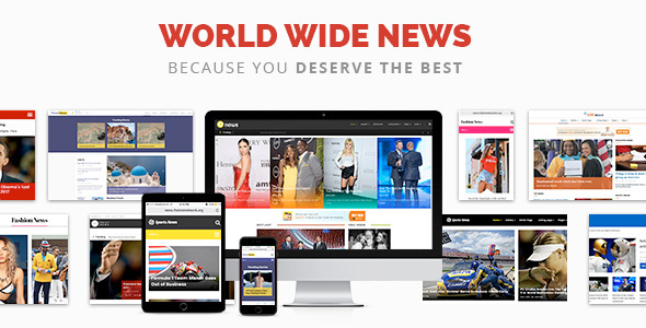 Elevate your WordPress site with the World Wide News - Magazine Theme! SEO optimized