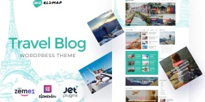 A great variety of capacities and features are now available with the travel blog website template powered by WordPress. The combination of modern design and functionality makes this template the best of its kind. This theme will be useful both for travel bloggers