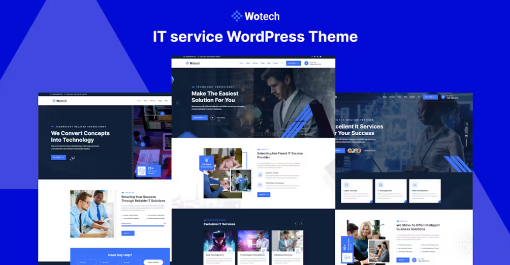 Discover Wotech - the ultimate IT Service WordPress Theme! With its sleek design