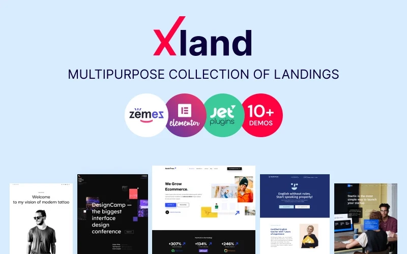 Multiple Landing Pages in Xland Wordpress Theme Allow You to Get a Hold on Everything for Starting an Online Business An amazing collection of landing pages WordPress theme is categorized by topics. At the moment there are about a dozen different pre-designed templates. We have chosen the best themes for…