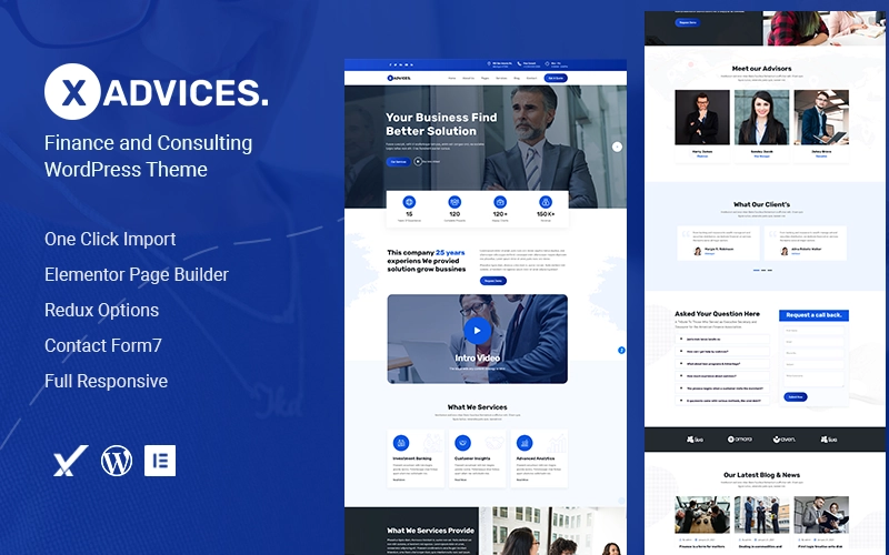 This WordPress theme is creative and multipurpose for banking  finance for professional works led in digital format. All the transactions are printed digitally. It is comfortable for all types of financial firms