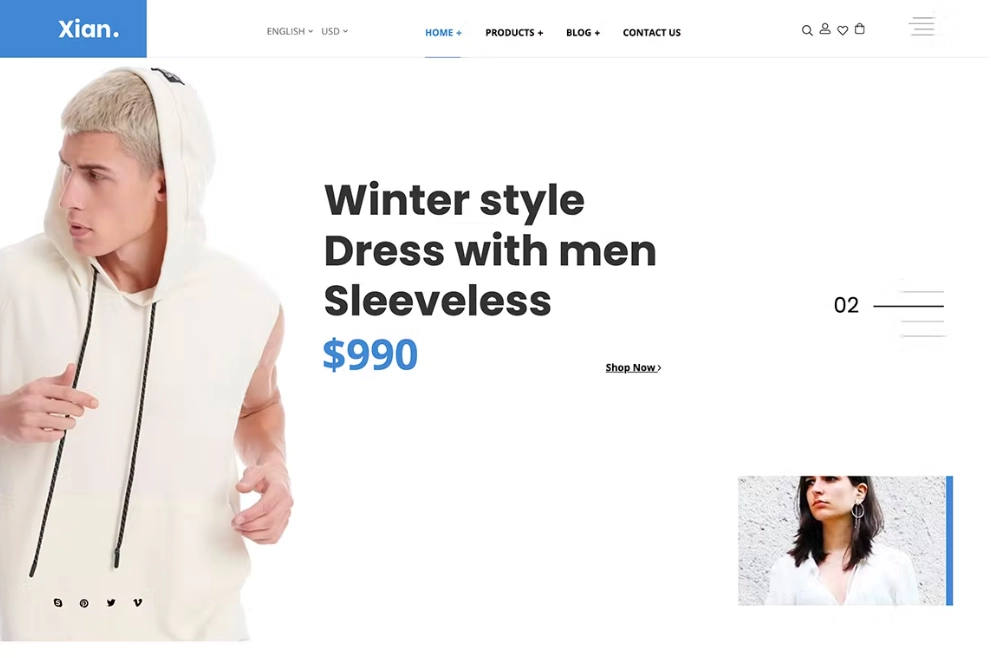 Xian is a Multipurpose WooCommerce Theme designed for all kinds of clothes