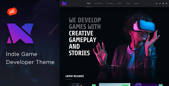 Create an Indie Game Developer website with this easy-to-customize and full-featured WordPress Theme. When purchasing this theme